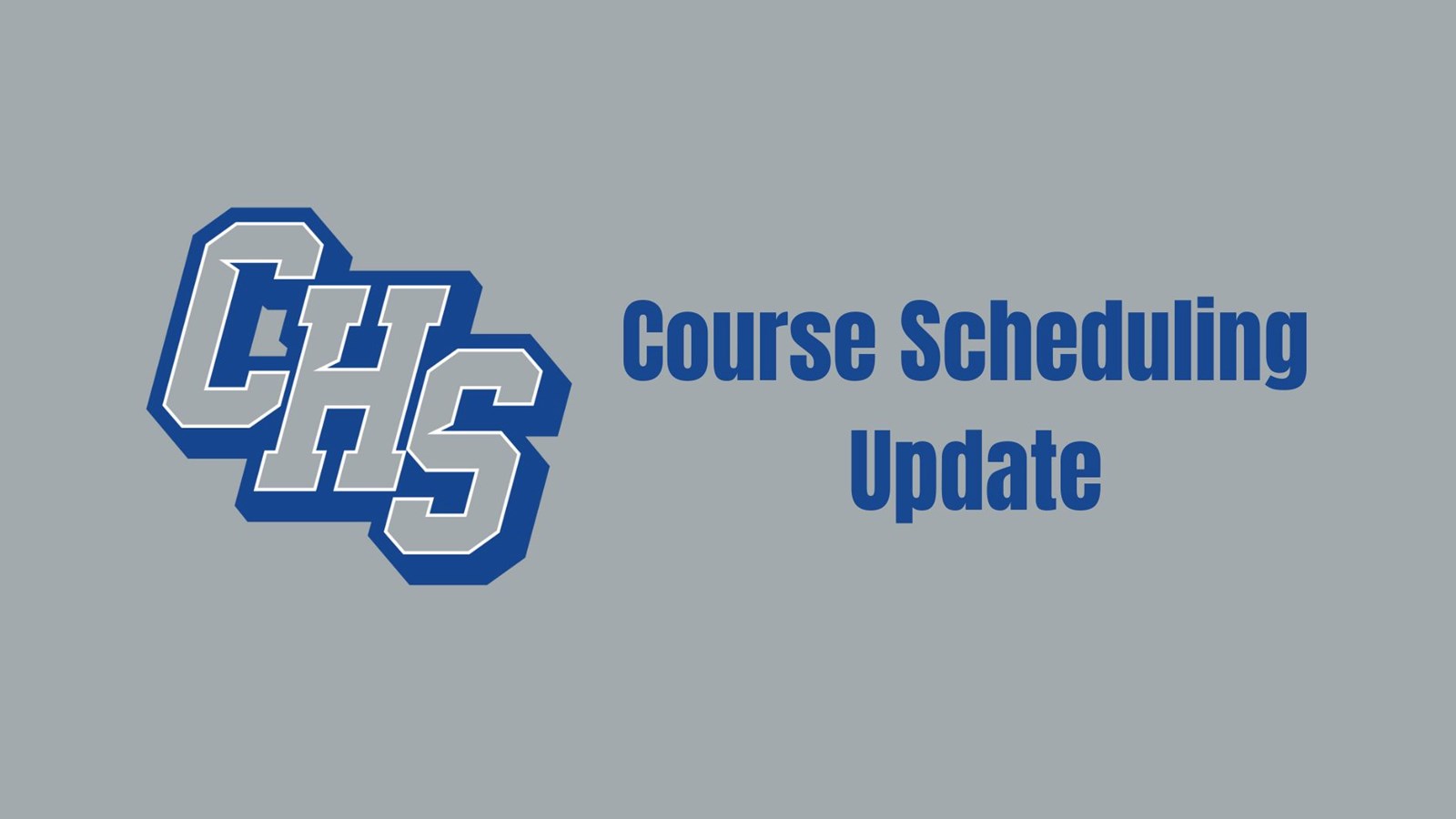 Course Scheduling information